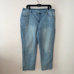 Chico’s So Slimming Girlfriend Slim Leg Ankle Jeans Size 16P